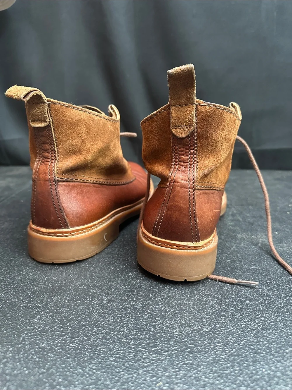 Clark’s Men's Brown Leather & Suede Lace-Up Boots Mens 8.5